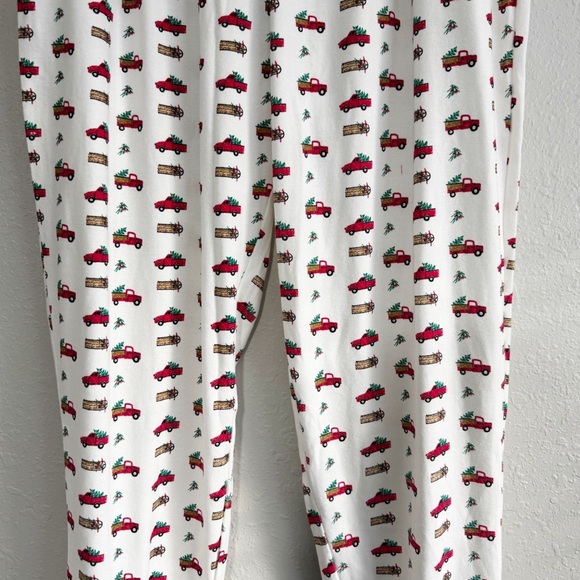 NWT Hallmark Christmas Holiday jogger pants pjs pajamas Sled tree truck XXL - Picture 3 of 11